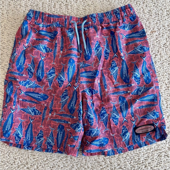 Vineyard Vines, Boys' Printed Chappy Swim Trunks, Size Large - Picture 1 of 7
